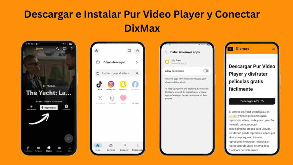 Pur Video Player: Última versión para descargar gratis 2 Descargar e Instalar Pur Video Player y Conectar DixMax